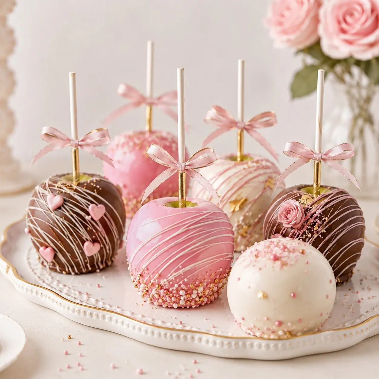 Candy and chocolate apples