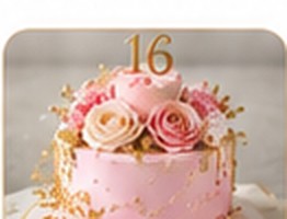 Sweet sixteen cake